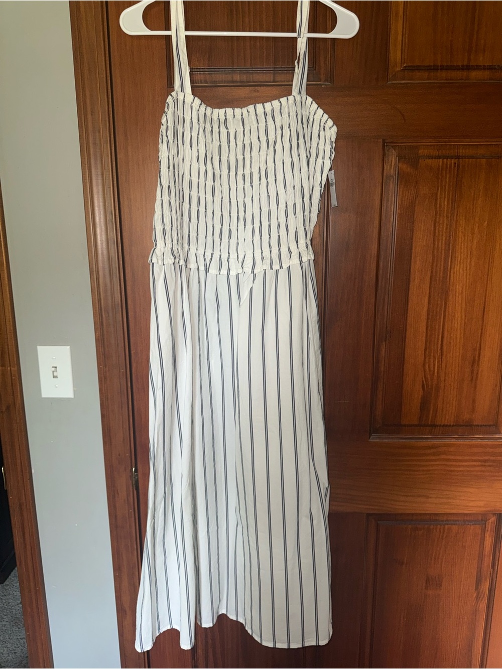 Old Navy Striped Smocked Maxi Dress